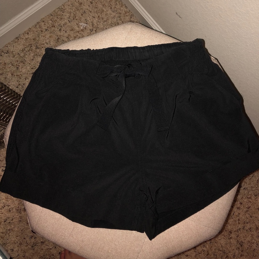 Black Lululemon shorts. Size 2